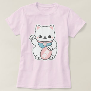 Rosa Maneki Neko T-Shirt