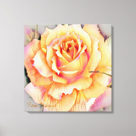 Rosa ‘Manyo’ [Premium Canvas] Leinwanddruck