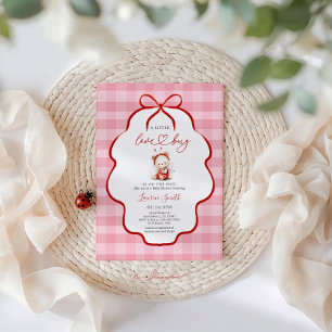 Rosa Marienkäfer Baby Shower Mädchen Einladung