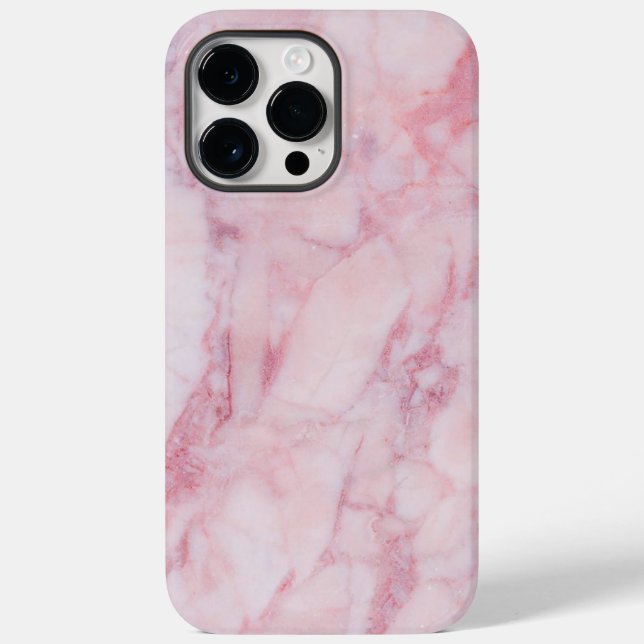 Rosa Marmor Case-Mate iPhone 14 Pro Max Hülle (Rückseite)