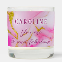 Rosa Marmor Gold Glitzer 50 fabelhafter Name