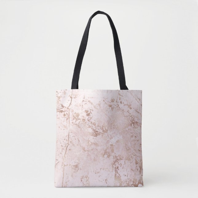 Rosa Marmor: goldener Hintergrund. Tasche (Vorderseite)