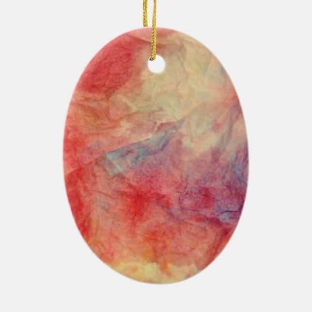 Rosa Marmor Keramik Ornament (Hinten)