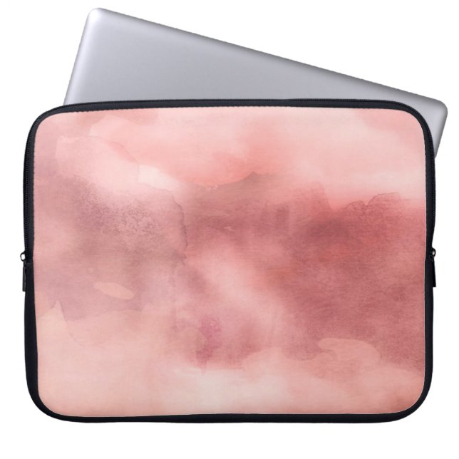 Rosa Marmor Neopren Laptop Schlauch 30 cm Laptopschutzhülle (Vorderseite)