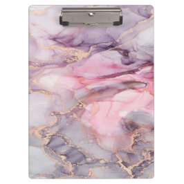 Rosa Marmor niedlich elegant grau Klemmbrett