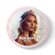 Rosa Marmor-Pagenten-Foto-Button-Pin