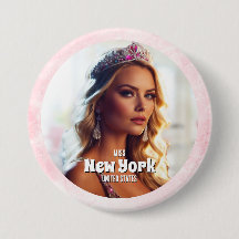 Rosa Marmor-Pagenten-Foto-Button-Pin