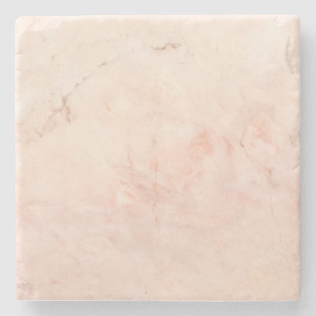 Rosa Marmor Stone Moderne Elegant Stilvoll Steinuntersetzer (Vorderseite)