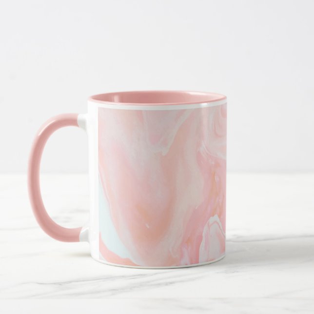 Rosa Marmor Tasse (Links)