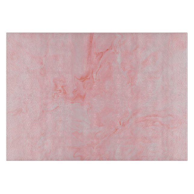 Rosa Marmorglasschneide Schneidebrett (Vorderseite)