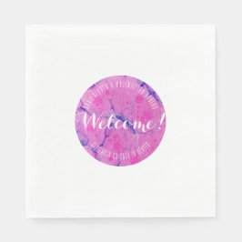 Rosa marmoriert serviette