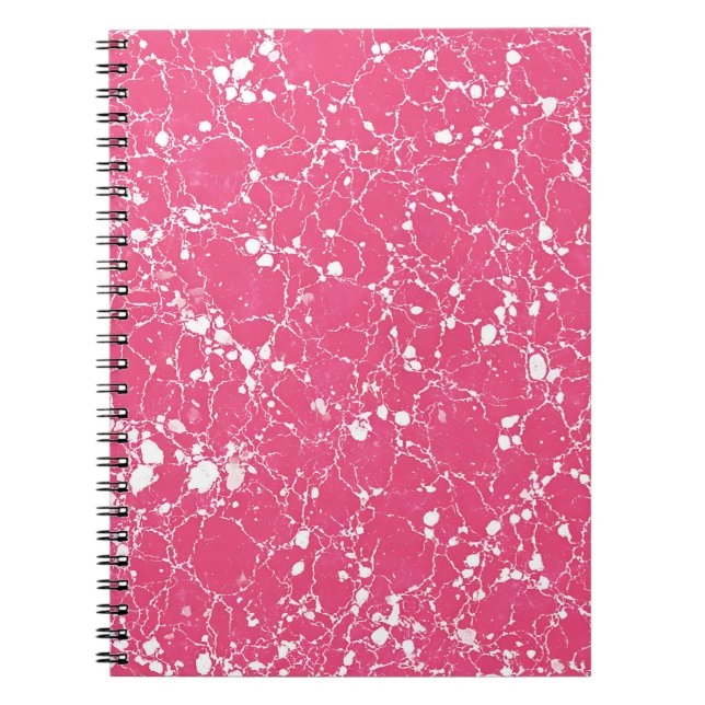 Rosa Marmornotizbuch Notizblock (Vorderseite)