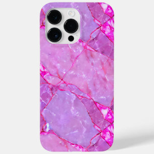 Rosa Marmorstruktur, Marmoreffekt Case-Mate iPhone 14 Pro Max Hülle