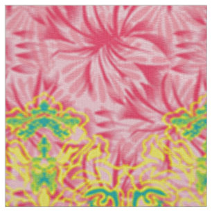 Rosa Marmortapete. Floral Grid Textile Stoff