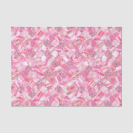 Rosa marokkanisches Quatrefolienmuster Seidenpapier