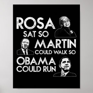 Rosa Martin Obama African American Black History Poster