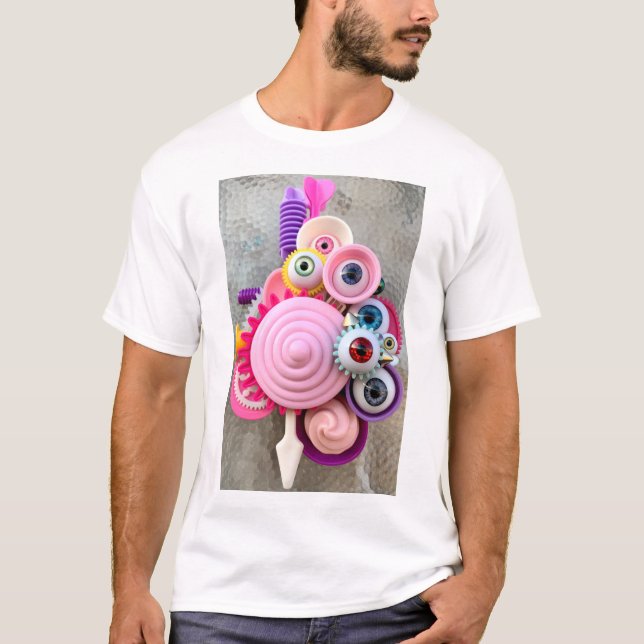 rosa Maschine T-Shirt (Vorderseite)