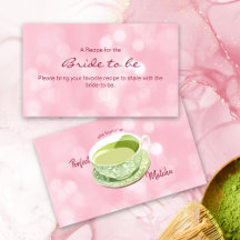 Rosa Matcha Wasserfarbe Brautparty Rezept