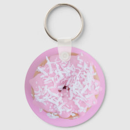 Rosa mattierte Kokossprinklen Donuts Schlüsselanhä Schlüsselanhänger