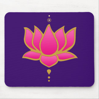 Rosa Mausunterlage Hennastrauch-Lotuss Mousepad