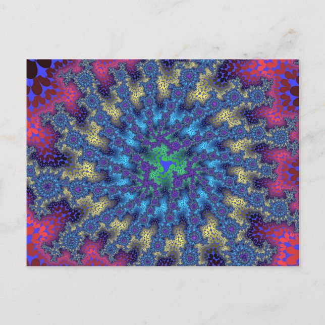 Rosa Meeresbrust Postkarte (Vorderseite)