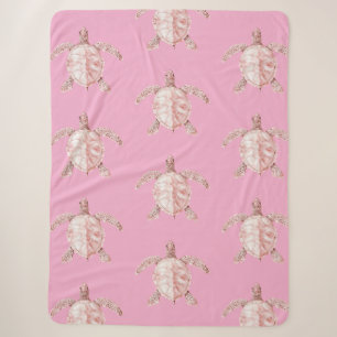 Rosa Meeresschildkröten Sherpadecke