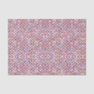 Rosa Meerjungfische Scales Holographische Decoupag Seidenpapier