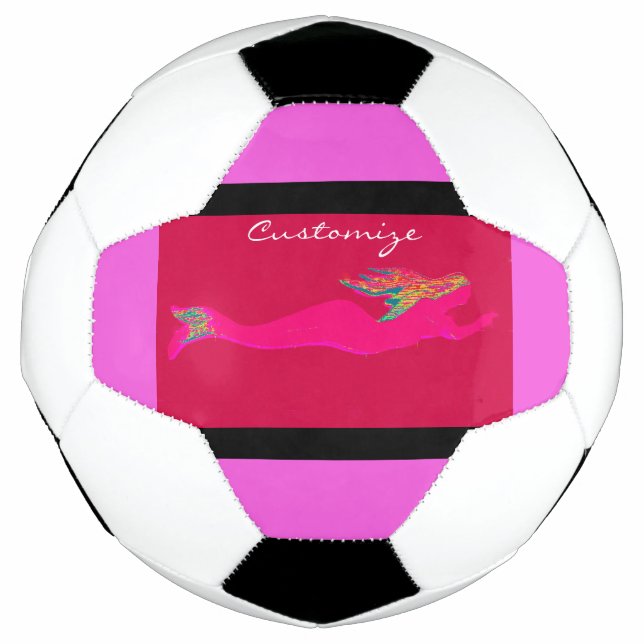 Rosa Meerjungfrau Fußball (Vorderseite)
