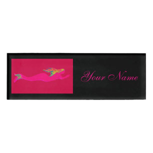 Rosa Meerjungfrau Namenschild