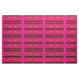 Rosa Meerjungfrauen mit rosa/schwarzen Streifen Stoff