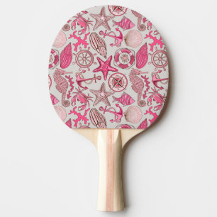 rosa Meermuster Tischtennis Schläger