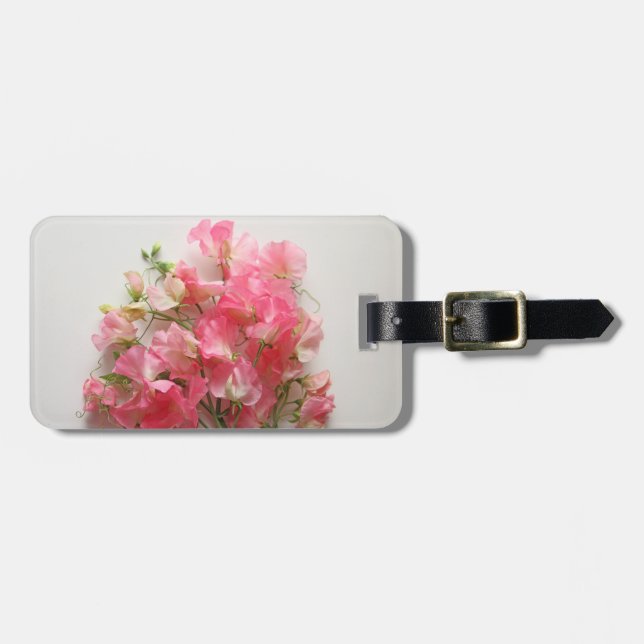 Rosa Mehltau Gepäckanhänger (Vorderseite horizontal)