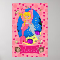 Rosa Merfaery und Dolphin Print