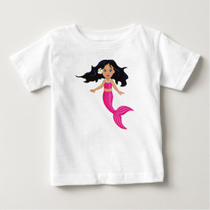 Rosa-Mermaid-Girl Baby T-shirt