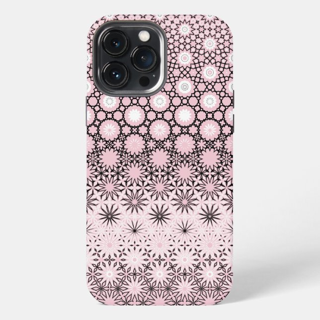 Rosa Metamorphose Design iPhone 13 Pro Max Hülle (Rückseite)