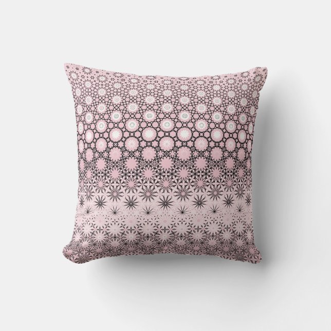 rosa Metamorphose-Design Kissen (Vorderseite)