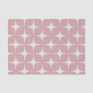 Rosa Mid Century Modern Boho Geometrisch Elegant Seidenpapier