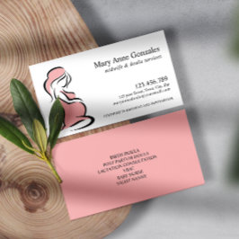 Rosa | Midfrau Doula Pregnant Woman Bly Visitenkarte