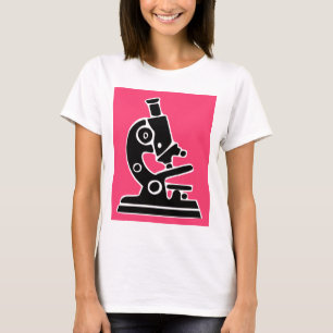 Rosa Mikroskop T-Shirt