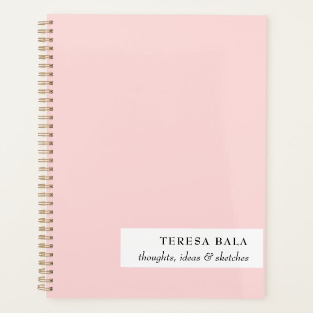Rosa Minimalist 2026 Design Planer (Vorderseite)