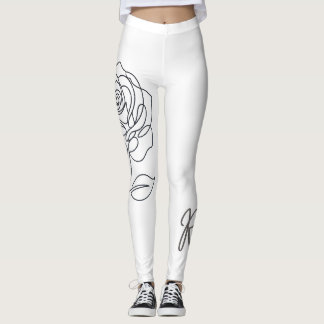 Rosa Minimalist Line Art Leggings