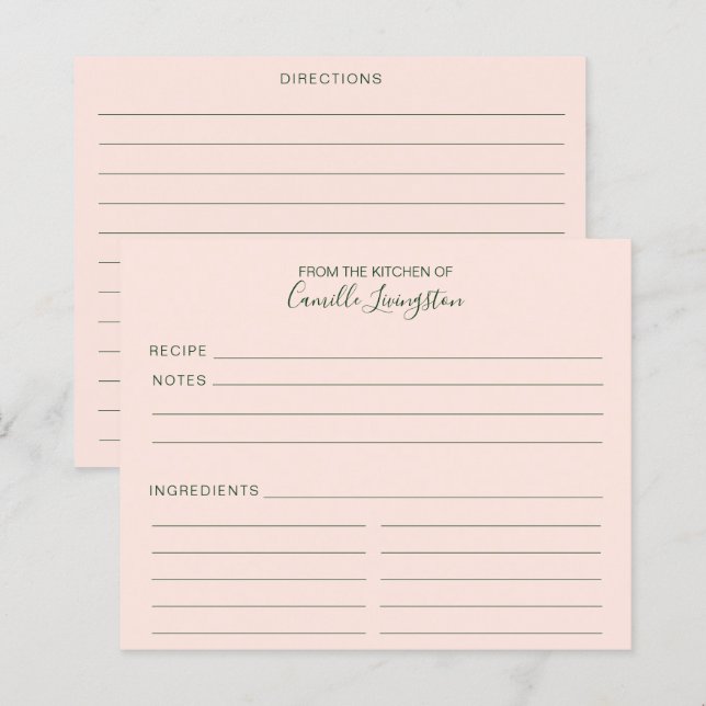 Rosa Minimalistische, rosafarbene Kundenkarte (Vorne/Hinten)