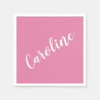 Rosa Minimalistische Typografie Personalisierte Be