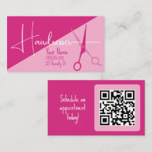 Rosa minimalistischer Friseurmode