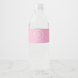 Rosa minimalistisches Logo-Geschäfts-Branding-QR-E
