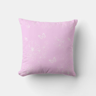 Rosa Minimalistisches Muster Modernes, Abstraktes Kissen