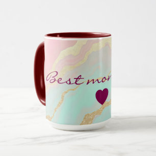 Rosa Mint Gold Luxus Populäre Kollektion Tasse