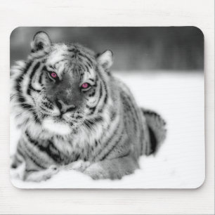 Rosa Mit Augen Tiger Mousepad