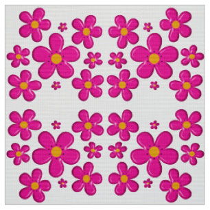 Rosa mit Blumenelement Stoff
