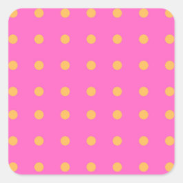 Rosa mit gelben Punkten_Fun Stickers